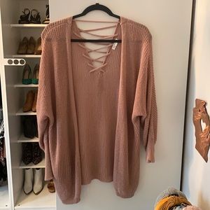 Mauve cardigan (size small)